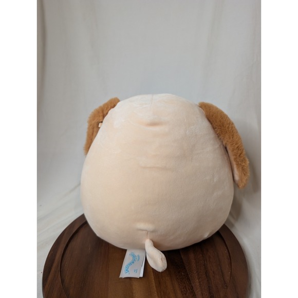Squishmallows 11" Harris The Dog No Hang Tag Tush Tag Brown Winking Dog - Picture 2 of 5